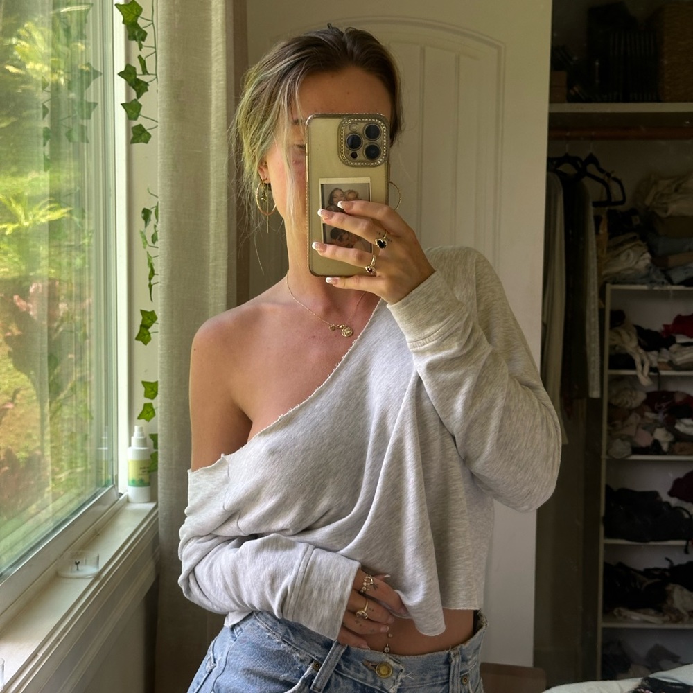 unbranded super soft neck cut sweater